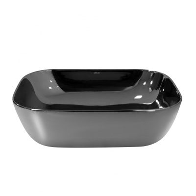 Раковина накладная ABBER Rechteck серебро (AC2200GS)