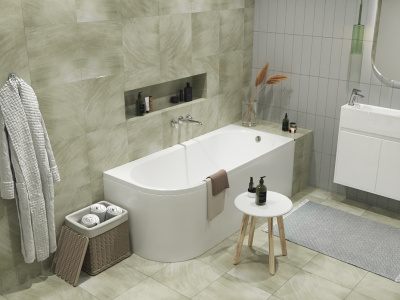 Ванна акриловая 1Marka «ALISA MG» 170*75 L (01али1775л)