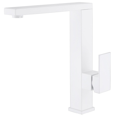 Смеситель ABBER Daheim для кухни, белый (AF8214W)