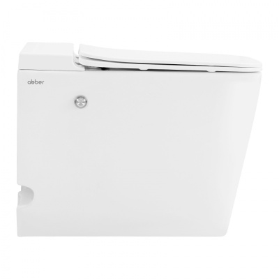 Унитаз ABBER Rechteck приставной белый с импульсным смывом (AC1213P)