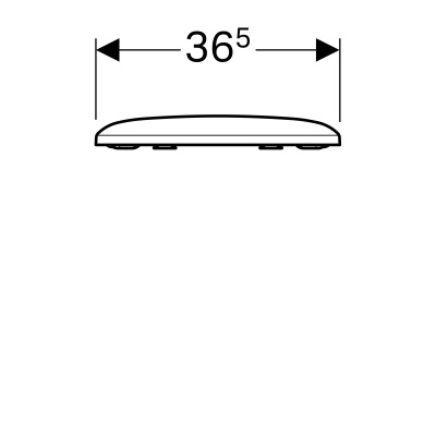 Крышка-сиденье SoftClose, Geberit 
iCon Square
 (571910000)