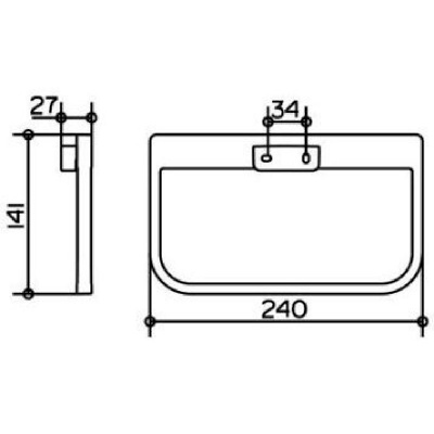 Кольцо для полотенца Keuco Collection Moll (12721010000)