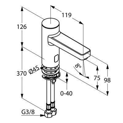 Смеситель для раковины  Kludi  -  ZENTA (3820205)