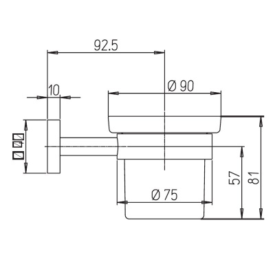 Подстаканник PAINI Pixel, хром CROMO3 (CR) (81CR041BI)