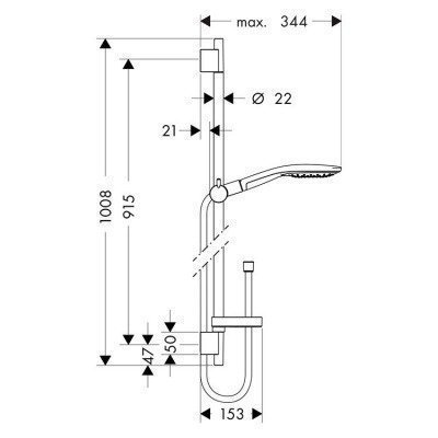 Душевой гарнитур Hansgrohe - Raindance Select S (27803000)