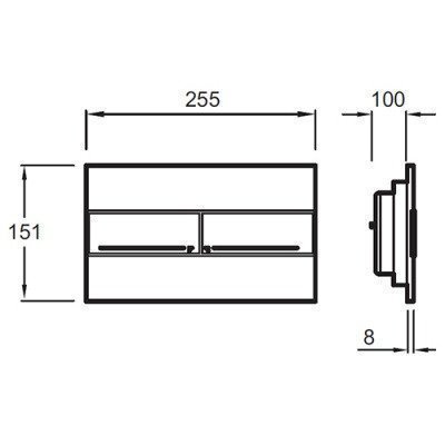 Смывная клавиша Jacob Delafon (E4316-CP)