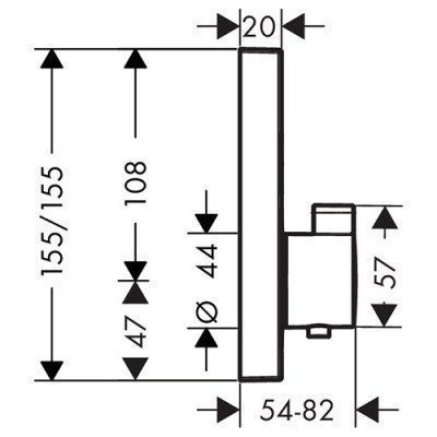 Термостат Hansgrohe - ShowerSelect (15763000)