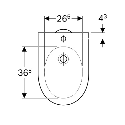 Биде напольное GeberitRenova (233010000)