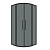 Душ.ограждение 301.K33.02.1010.21.10 Cosmo (100*100*195) полукруг,раздвижн,черн.матов,стекло тониров. (301.K33.02.1010.21.10)