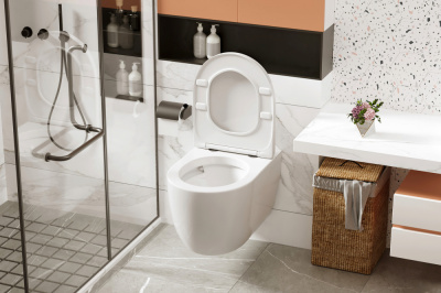 Унитаз ABBER Bequem подвесной белый с импульсным смывом (AC1105P)