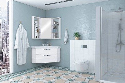 Боковой модуль зеркального шкафа - Кантара (1A205802ANW70)