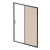 AM.PM Gem Solo Дверь душевая 150х195, стекло бронзовое, профиль черный матовый (W90G-150-1-195BBr)