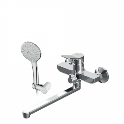 Смеситель для ванны/душа излив 300 мм, душевой набор AM.PM X-Joy (F85A95000)