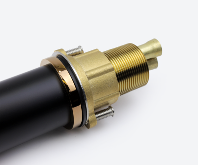 Смеситель низкий AVANTGARDE черный/ розовое золото (2010MH)