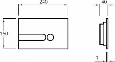 Смывная клавиша Jacob Delafon белая (E4326-00)