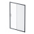 AM.PM Gem Solo Дверь душевая 140х195, стекло матовое, профиль черный матовый (W90G-140-1-195BM)