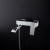 Gappo белый/хром смеситель для ванн, переключатель на лейку (G3207-8)