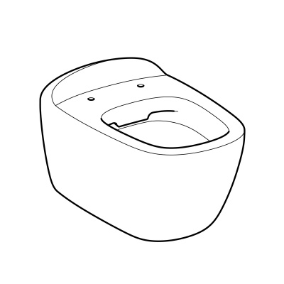 Унитаз подвесной безободковый Geberit Citterio (500.510.01.1)