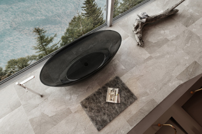 Прозрачная ванна ABBER Kristall (AT9702Onyx)