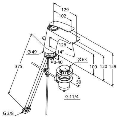Смеситель для раковины Kludi - Balance (520230575)