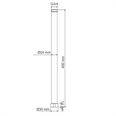 A210 Удлинитель для душевого комплекта, WasserKRAFT (A210)