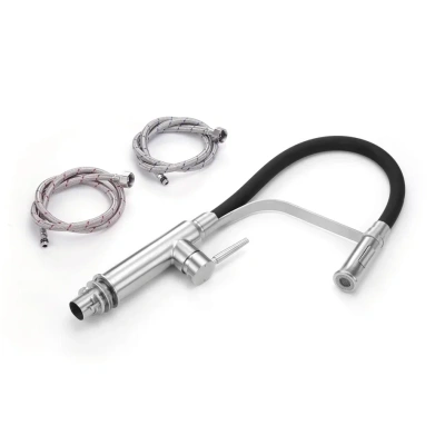 Смеситель AVIVACOM с гибким изливом (Сатин) (SB4926) Смеситель AVIVACOM с гибким изливом (Сатин) (SB4926)