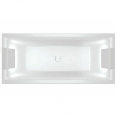 Ванна акриловая RIHO STILL SQUARE 180*80 + светодиоды и подголовник с размещением на двух сторонах + заполнение через перелив (BR01C0500K00132)