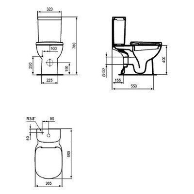 Унитаз Ideal Standard - Tempo 66.5x36.5 (T331201) Унитаз Ideal Standard - Tempo 66.5x36.5 (T331201)