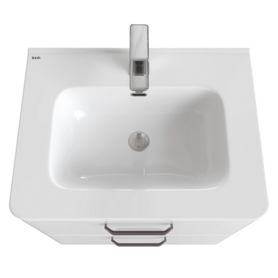 Тумба напольная с умывальником, белая, 60 см, Brick, IDDIS (BRI60WFi95K)