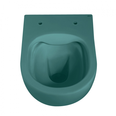 Унитаз ABBER Bequem подвесной темно-зеленый матовый, безободковый (AC1101MBG)