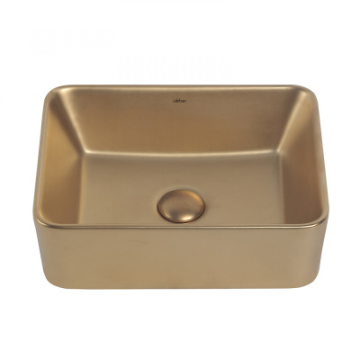 Раковина накладная ABBER Rechteck золото матовое (AC2213MMG)