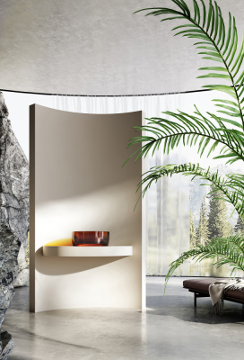 Раковина накладная прозрачная ABBER Kristall (AT2804Opal)