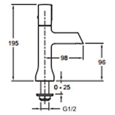 Кран для холодной воды Jacob Delafon - Toobi (E8967-CP)