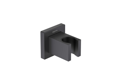 Держатель ручного душа AQUATEK, матовый черный (AQ2401MB)