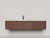 Подвесная тумба Salini Domino 1800, шпон, с открытой полкой, под встраиваемую раковину (27D218INA)