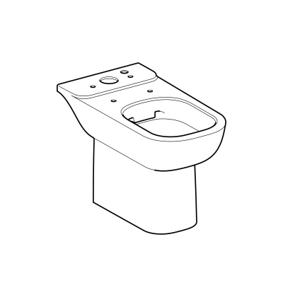 Чаша напольного унитаза безободковая Geberit Smyle (500.212.01.1)