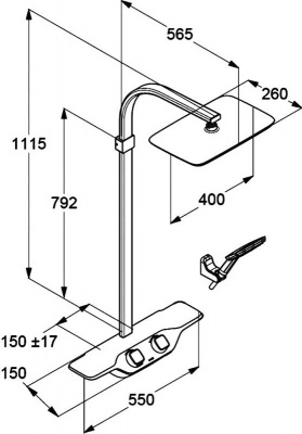 Душевая стойка Kludi Cockpit Discovery (8020091-00)