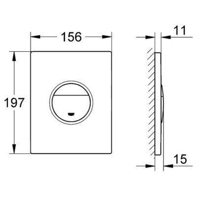 Смывная клавиша Grohe - Nova Cosmopolitan (38765000)