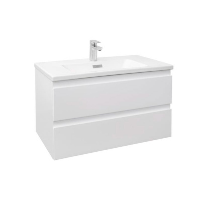 Мебель Jacob Delafon для раковины-столешницы MADELEINE, 80 см, 2 ящика, белый матовый лак (EB2053-J51)