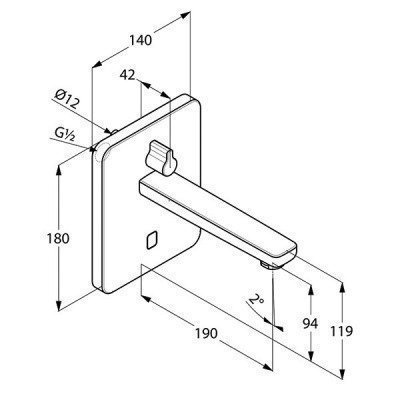 Смеситель для раковины  Kludi  -  ZENTA (3850005)
