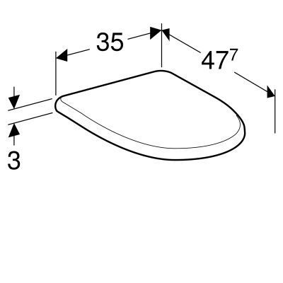 Сиденье для унитаза Geberit 
Renova Comfort
 (572050000)