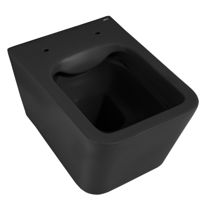 Унитаз ABBER Rechteck подвесной черный матовый, безободковый (AC1201MB)