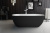 Акриловая ванна BELBAGNO белый глянец внутри, черный матовый снаружи (BB70-1700-800-W/NM)