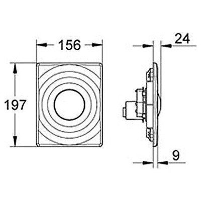 Смывная клавиша Grohe - Surf (38574000)
