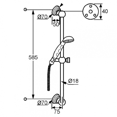 Душевой гарнитур KLUDI 1926 (2710305)