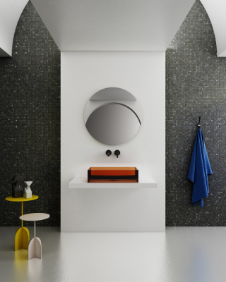 Раковина накладная прозрачная ABBER Kristall (AT2803Opal)