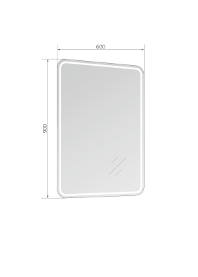 Зеркало 1Marka Modern 60 (У52209)