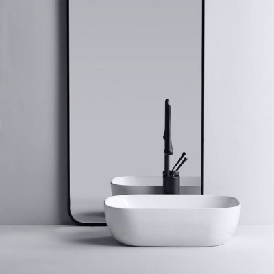 Раковина накладная Calypso прямоугольная 465х375х115мм (CS2185)