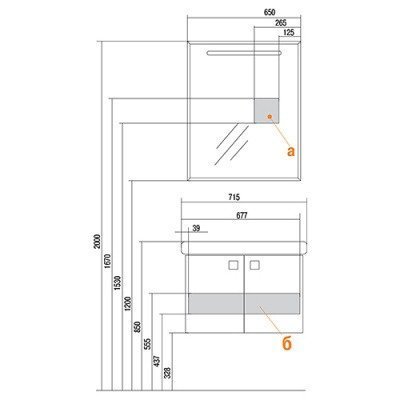 Тумба AQUATON - Оптима 70 (1A124101OP010)