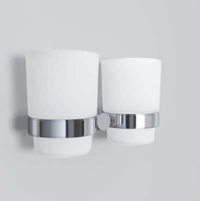 Двойной стеклянный стакан с настенным держателем AM.PM Sense (A74343400)